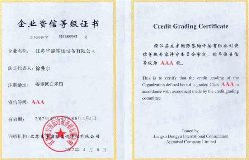企業(yè)資信等級